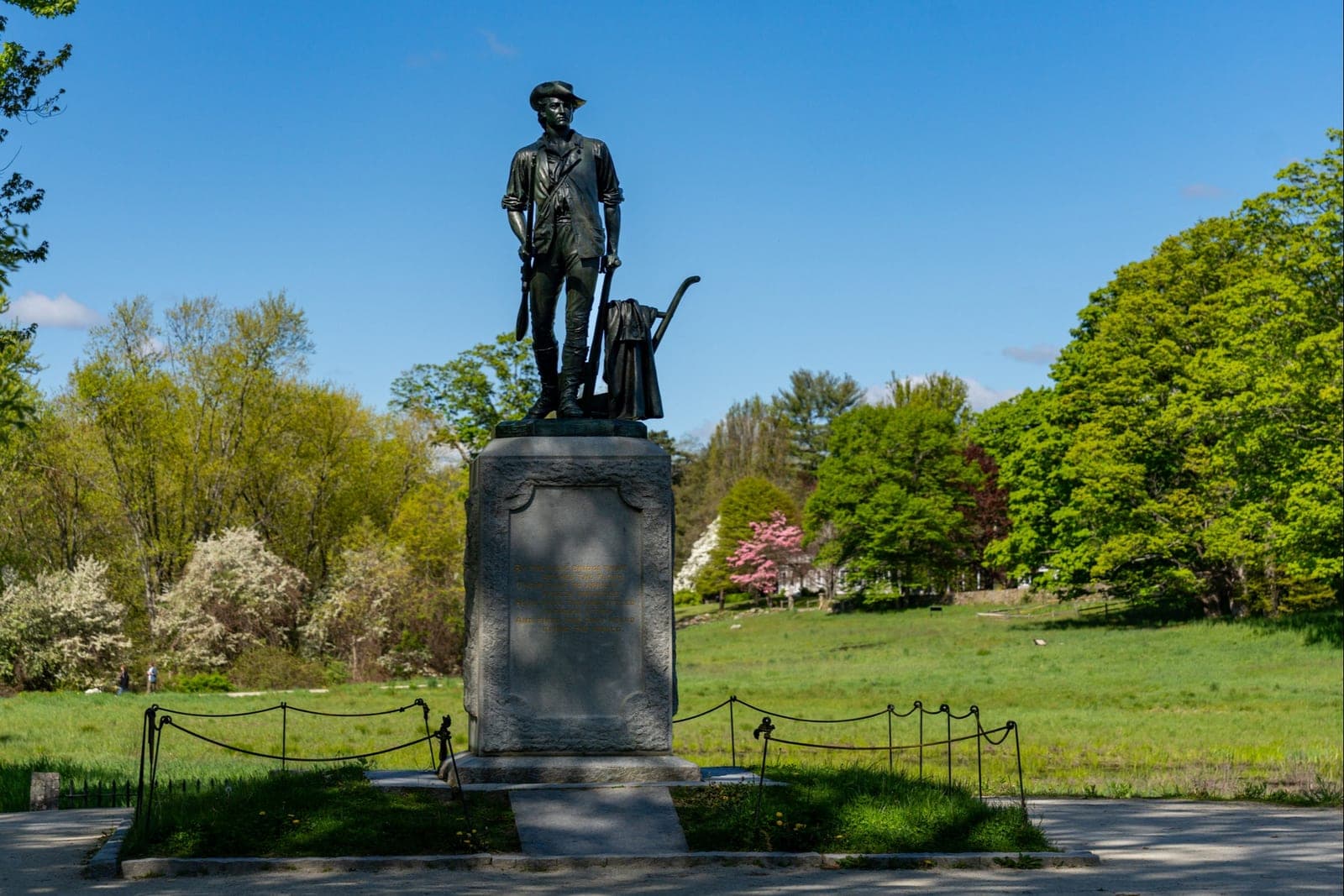 The Minute Man statue at the Old North Bridge, Concord, Massachusetts