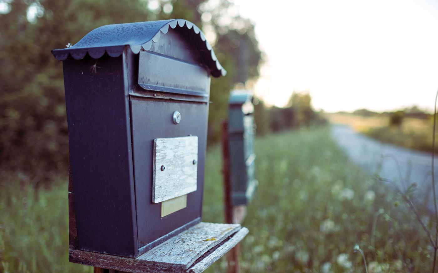 black mail box by Davide Baraldi courtesy of Unsplash.