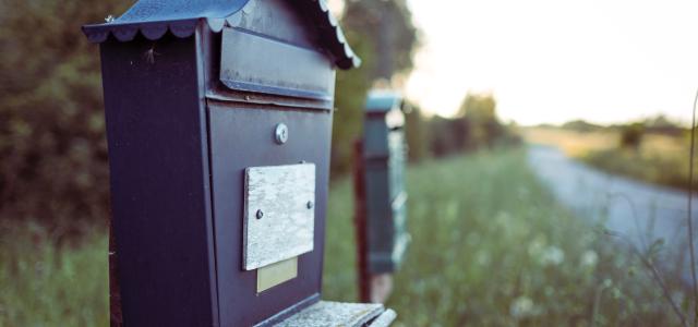 black mail box by Davide Baraldi courtesy of Unsplash.
